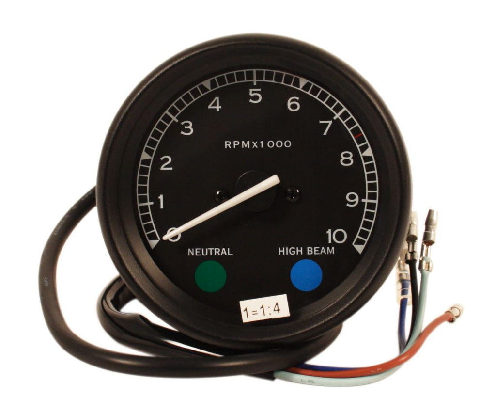 Vintage Style Tachometer ~ 4:1 Ratio - XLmotorcycleparts