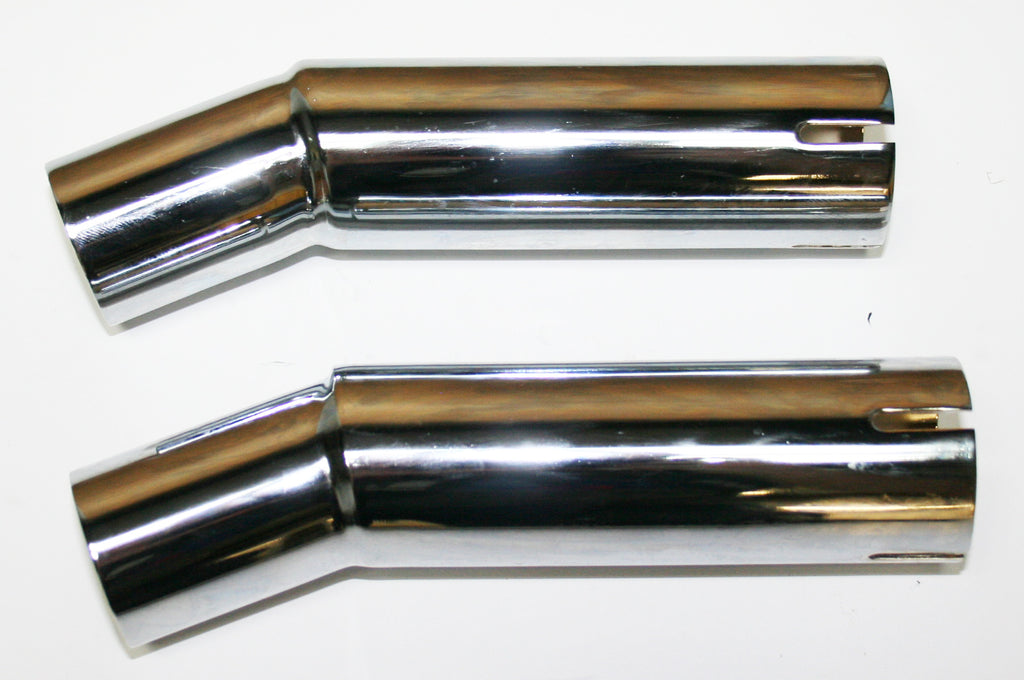 Chrome Upswept Muffler Extension Set - XLmotorcycleparts