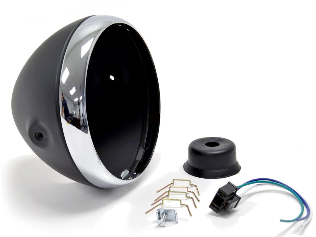 Custom 7" Satin Black Side Mount Beam Shell